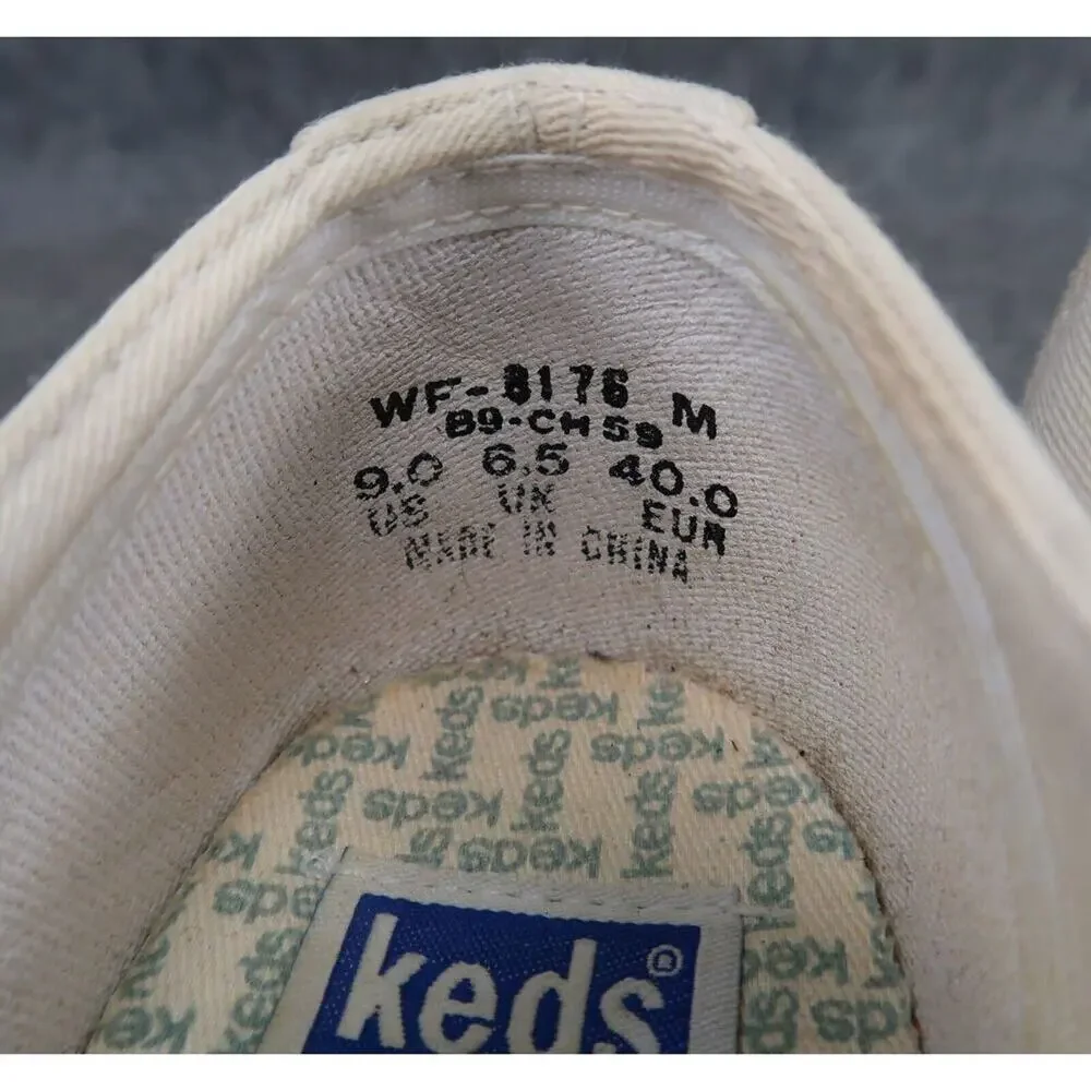 Keds Shoes Womens 9 Sneakers Casual Canvas Trainers Classic White Active Comfort